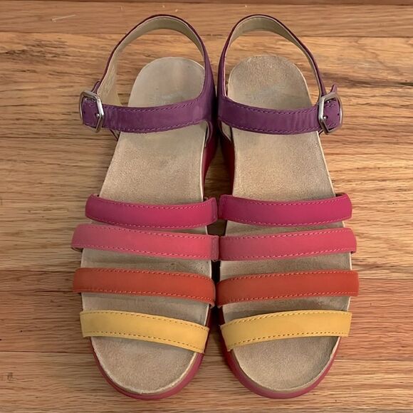 Dansko Roxie Rainbow Multicolor Sandals size 38 / 7.5-8 - Picture 8 of 12